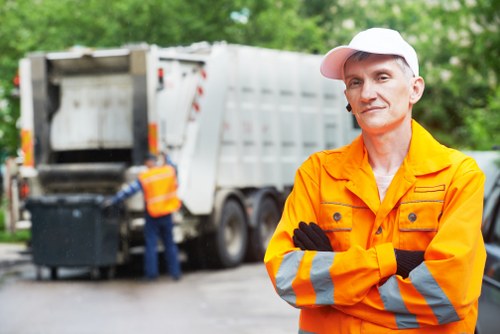 Waste clearance professionals at work in South West London