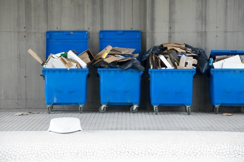 Recycling builders waste materials in South West London